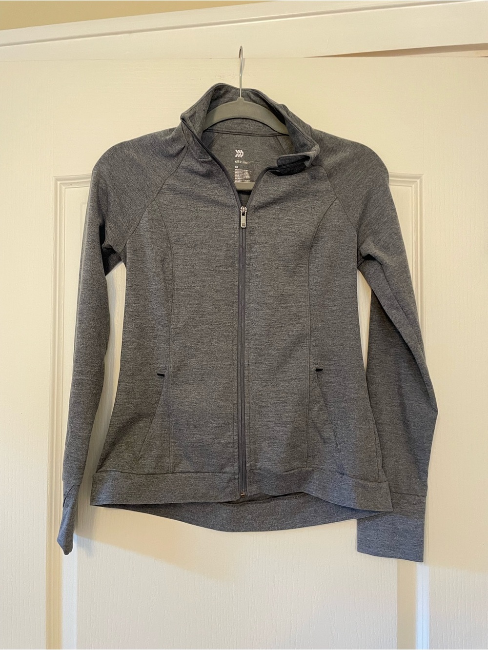 All In Motion Women's Gray Full-Zip Athletic Jacket